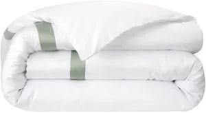 Yves Delorme Linea Verones King 111 x 92 in Duvet Cover - Extra Soft and Warm Luxury Sheets, 100% Natural Organic French Bed Linens - Breathable and Durable