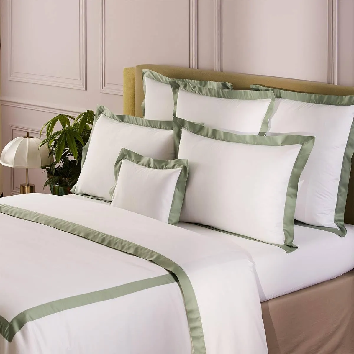 Yves Delorme Linea Verones King 111 x 92 in Duvet Cover - Extra Soft and Warm Luxury Sheets, 100% Natural Organic French Bed Linens - Breathable and Durable