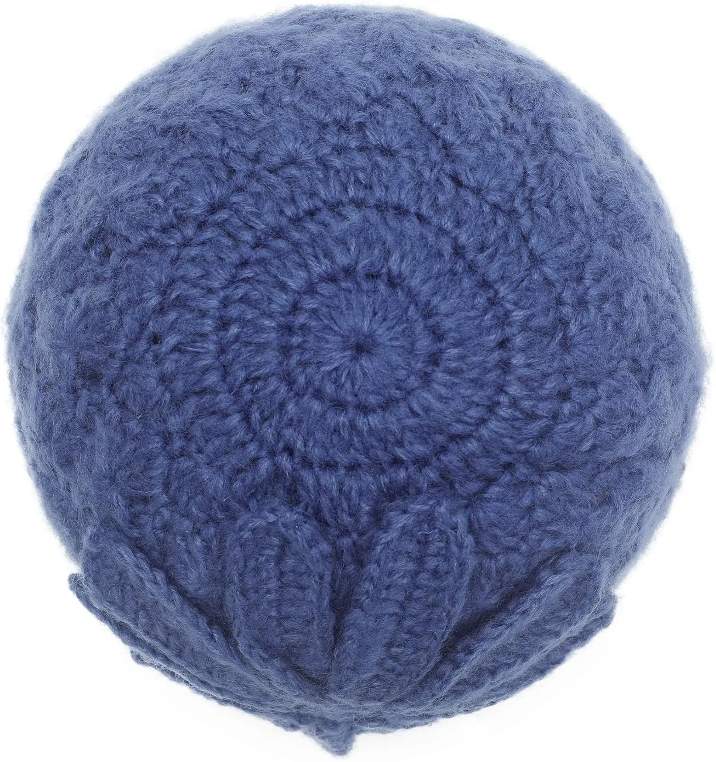 ZLYC Women Winter Knit Beanie Hat Soft Crochet Skullies Beanies with Flower Accent